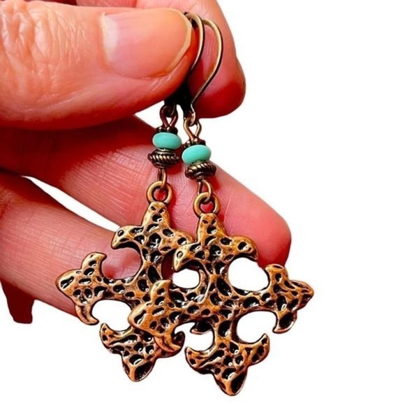 Hand Crafted Artisan Earrings # 179 NEW Bohemian Earrings - Picture 1 of 7